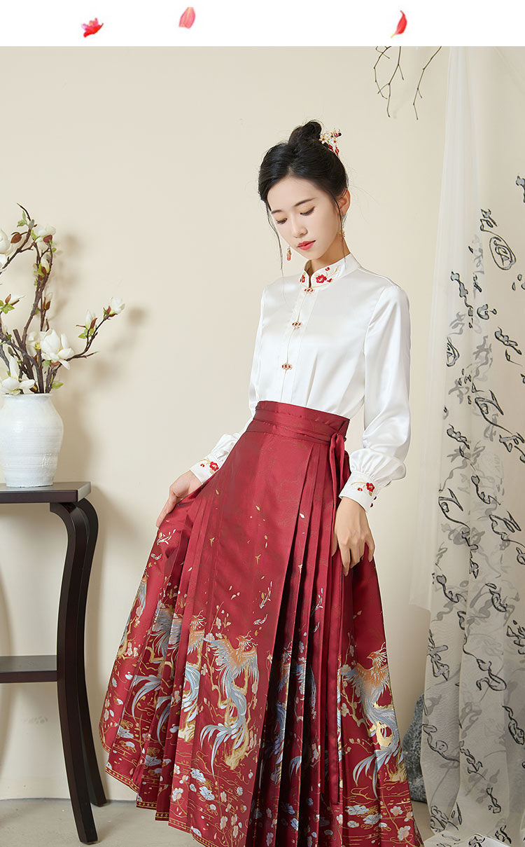 实拍现货织金妆花汉服马面裙新中式国风名族风刺绣马面裙4.5米摆